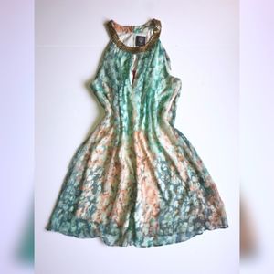 *NEW* Vince Camuto Watercolor Trapeze Dress